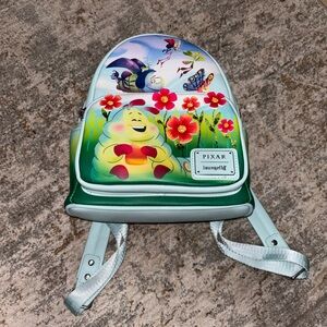Loungefly Pixar Backpack with Red and Green Design